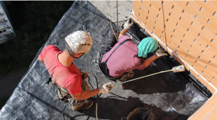 Ремонт систем гидроизоляции кровель и фасадов, остекления